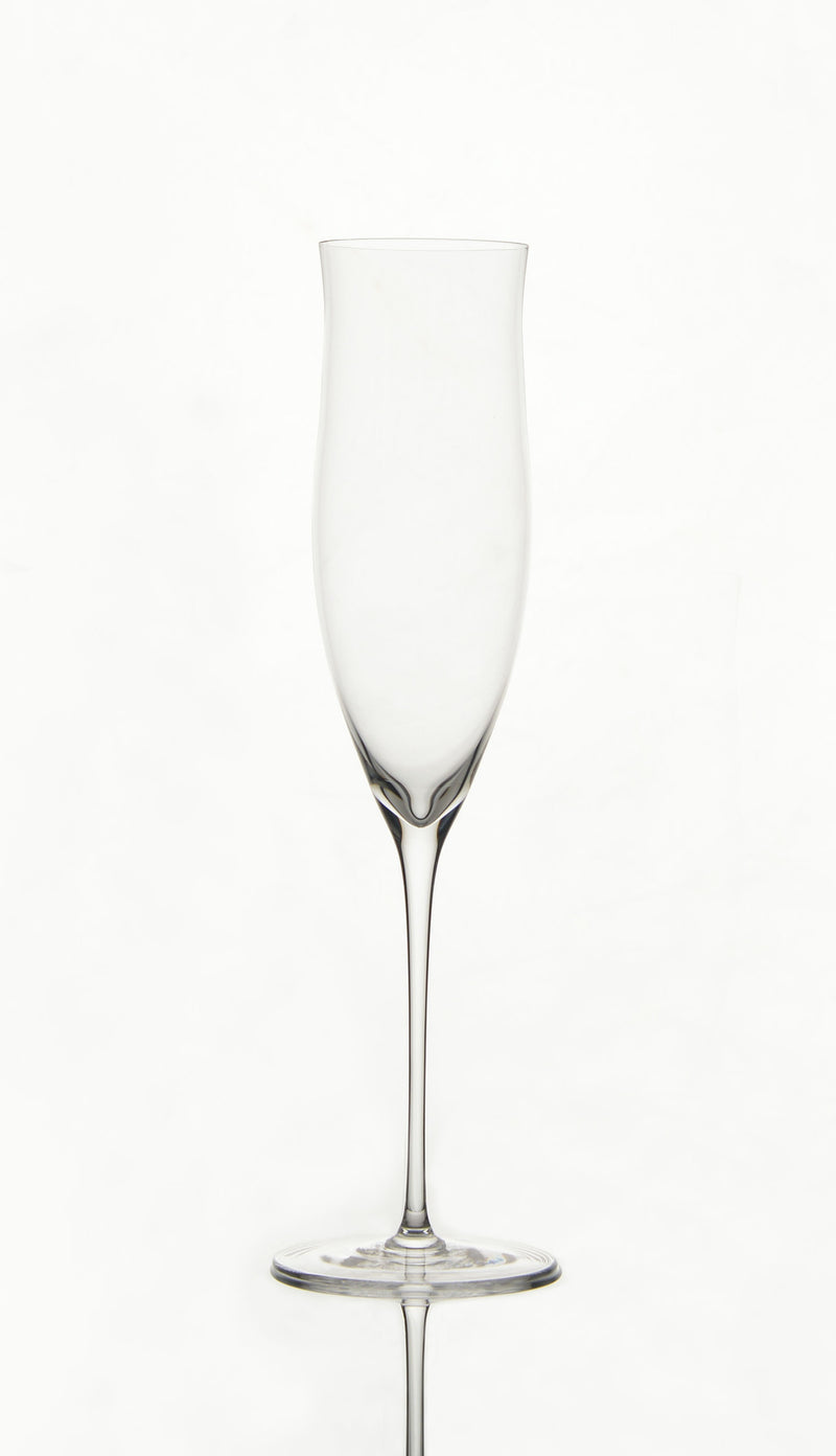 G Francis Champagne Flutes Set - 4pk Tall Slanted Edge Champagne Flute  Glasses 